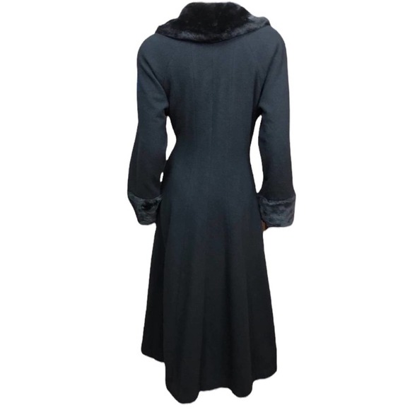 Donny Brooks Black Wool Coat SZ. 2 - Picture 3 of 7